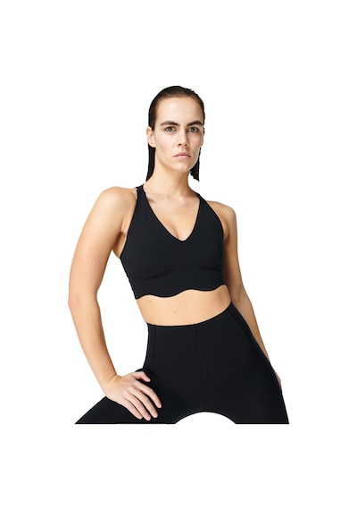 Sweaty Betty Power Contour Plunge Bra Blk Siyah