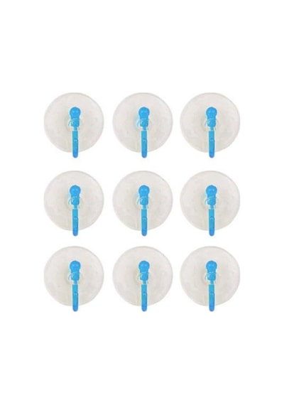 9'lu Eko Vantuz Askı Şeffaf 2,5 Cm Royaleks-sf-855 Diğer