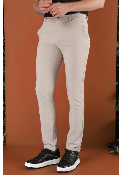 Efor Slim Fit Beli Lastikli Gofre Kumaş Bej Spor Pantolon P 1126 Bej Efor Slim Fit Beli Lastikli Gofre Kumaş Bej Spor Pantolon P 1126 Bej