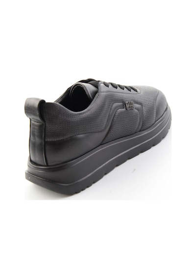 Bambi Siyah Hakiki Deri Kadın Sneaker K01753000403