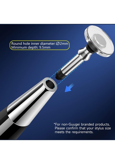 Dokunmatik Kalem Silikon Disk Uç Fuchsia Stylus Pen Silikon Disc Tip
