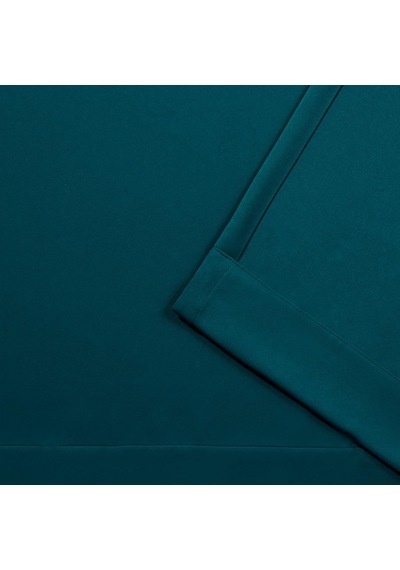 Curtains Saten Gt Fitilli Dokuma Oda Karartma Halkası Üst Perde Paneli Çifti, 52x96, Safir Deniz Mavisi, 2 Adet