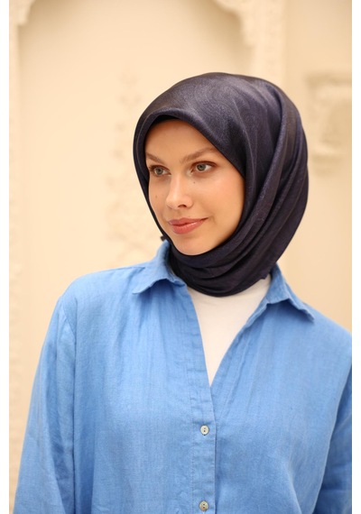 Silk Home Shiny Eşarp 75010-25 Lacivert, Lila