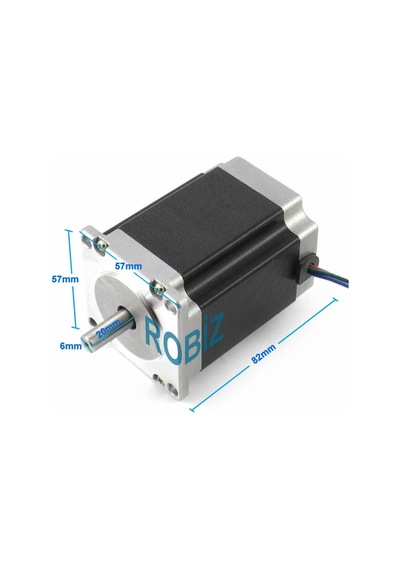 57hs8230 Nema 23 Step Motor 2.2nm 3.6v 3a 6mm Mil 2 Faz 1.8 Derece 200 Adıım 3d Yazıcı Printer