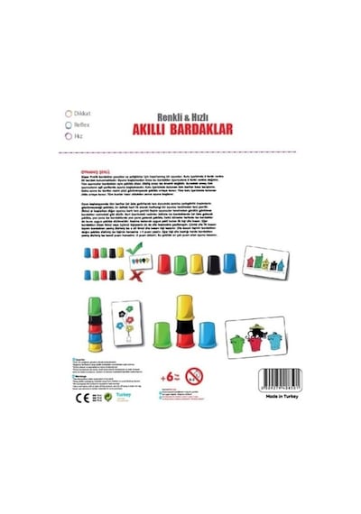 Akıllı Bardaklar Pratik Bardaklar Zeka ve Hafıza Oyunu Akıllı Bardaklar Pratik Bardaklar Zeka ve Hafıza Oyunu