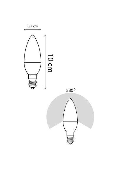 6w Led Mum Ampul Beyaz Işık 6500k 3 Adet - E14 Standart