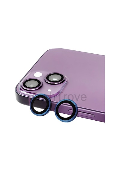 Apple İphone 14 Kamera Lens Koruyucu Parmak İzi Bırakmayan A+ Kalite Lacivert