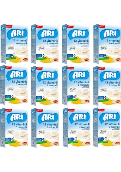 Arı Mama 12 Vitaminli 6 Mineralli Sütlü Pirinç Unu 200 gr 12 ADET