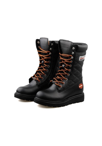 Harley Davidson Katy Kadın Günlük Bot 025Z100627-BLACK-DERI Siyah