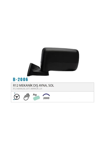 Dış Dikiz Aynası Dokunmatik Sol R12 M002.2006 1