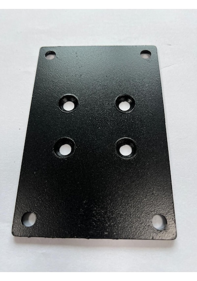 Fbt Mobilya Bağlantı Üst Metal Aksamı Metal Parça Sadece 1 Adet Si Yah Metal Parça Ahşap Rengi