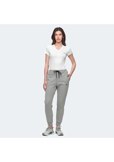 Slazenger VETERAN RBN Kadın Cepli Açık Gri Eşofman Altı