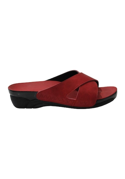 Ceyo Venedik-9 Kırmızı Ortapedik Bayan Terlik & Sandalet 001