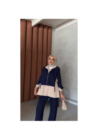 Riella Butik Alya Tesettür Takım Lacivert
