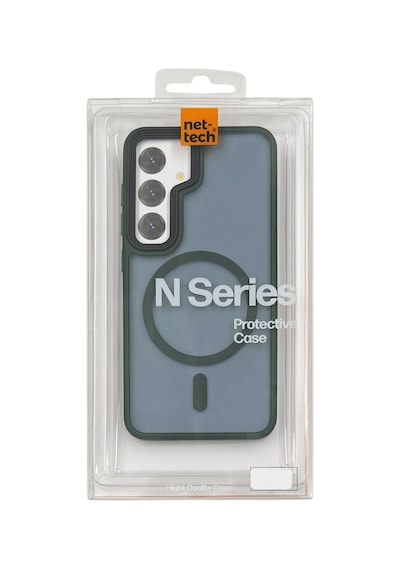 Nettech Samsung Galaxy S25 Plus Uyumlu Mat Renkli Magsafe Arka Koruma Kılıf - Yeşil Yeşil