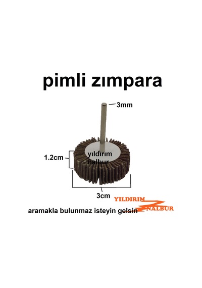 Pimli Zımpara 3mm Kalın Kum Zımpara 30 Luk Taşlama