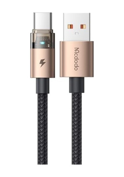 Ca-6891 Usb-a To Type-c 1,2 M Kablo Şarj Işıklı