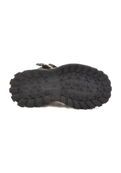 Siyah Cırtlı Hafif Unisex Çocuk Spor Sandalet 25y614 F Siyah