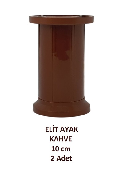 Elit Ayak, 10 Cm Kahverengi Baza, Yatak, Koltuk, Masa, Kanepe Ayağı 2 Adet Kahverengi