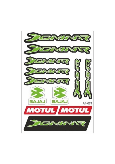 A4 Sticker 074 Tek Paket Çoklu Sticker Standart