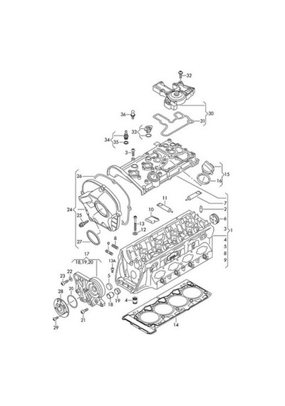 Audi A4 A5 A6 Passat 1.8 2.0Tfsi 06 Yag Seperatoru 06H103495Ad