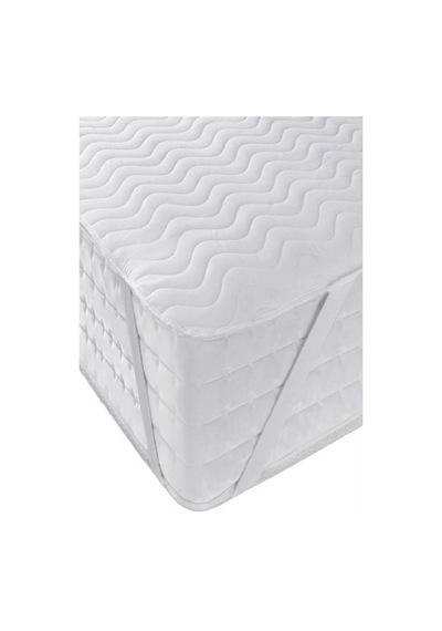 Bebesi Yatak Koruyucu Kapitoneli 100x200 Cm Tek Kişilik Çarşaf Köşe Lastikli Beyaz