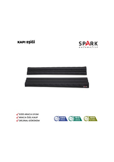 Volkswagen Crafter 2006-2012 Yıl Aralığı Uyumlu Kapı Eşiği 2 Parça Siyah