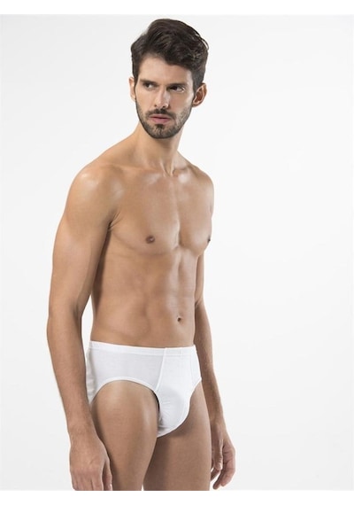 Türen 112 Kom Erkek Slip İkili Paket-beyaz Beyaz