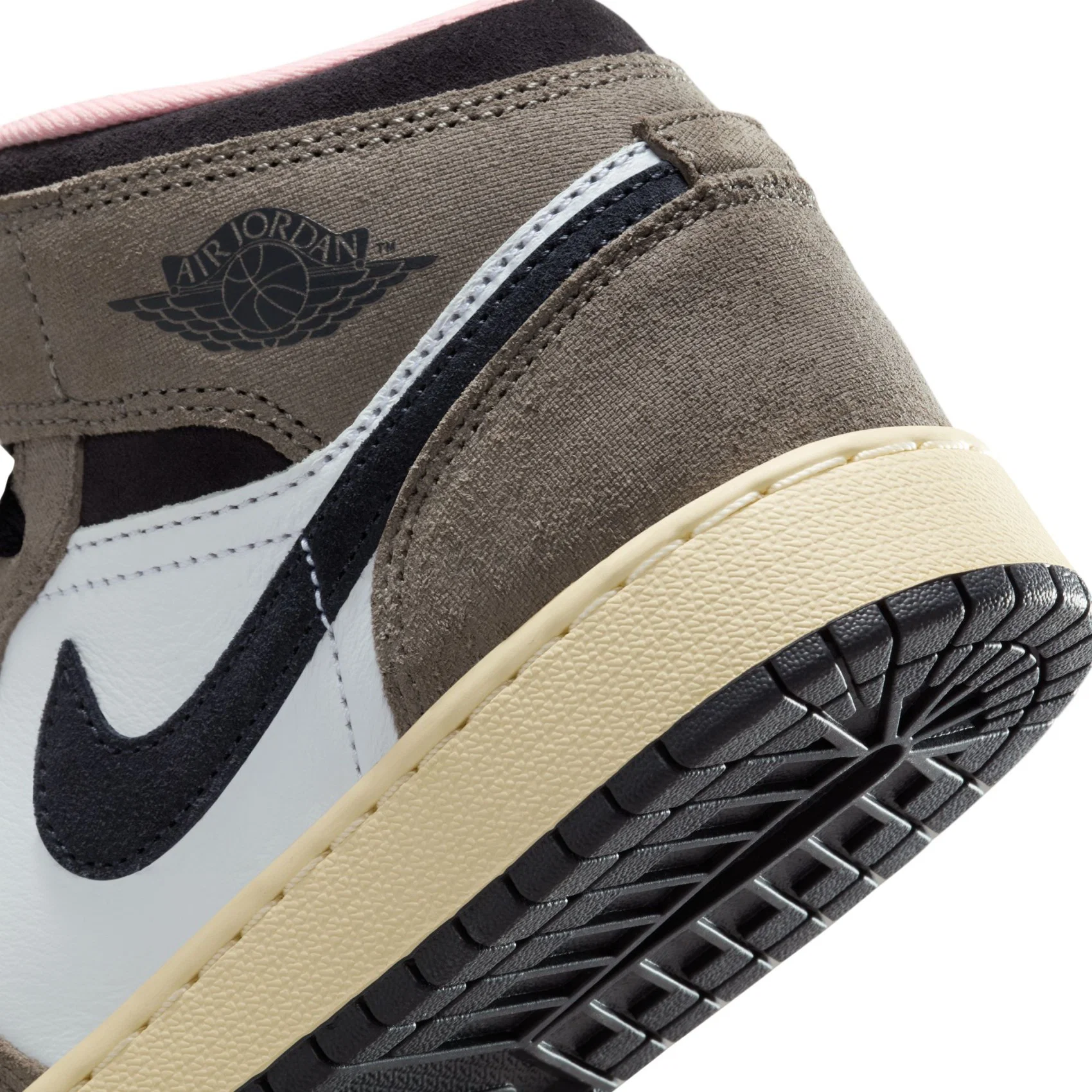 Air Jordan 1 Mid Se 'cave Stone' Gs Basketbol Ayakkabısı Hq2014-100 Çok Renkli