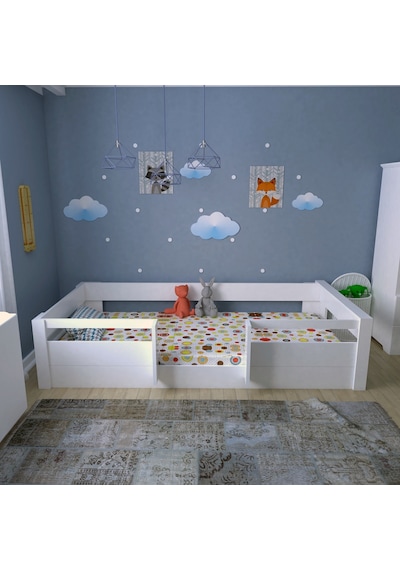 Herseycik Ninnimo Montessori Mdf Karyola Beyaz M7 - Y 1016 Beyaz