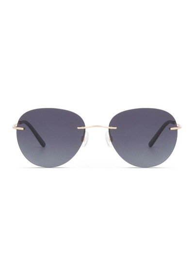 Blancia Bc1360 C4 57 Unisex Oval Gold Metal Çerçevesiz Güneş Gözlüğü Altın