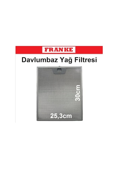 Franke Uyumlu Davlumbaz Filtresi 253X300 Aspiratör Tel Filtre 25,3X30Cm - 427579743