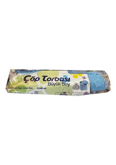 Canhome Büyük Boy Çöp Torbası 10'lu Mavi 65 x 80 CM Canhome Büyük Boy Çöp Torbası 10'lu Mavi 65 x 80 CM