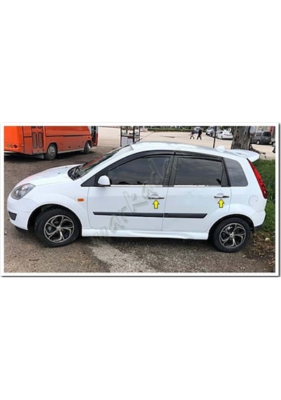 Ford Fiesta Krom Kapı Kolu 2002-2008 4 Kapı Paslanmaz Çelik