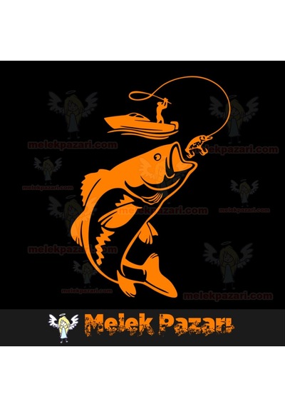 Balık Avı Oto Sticker