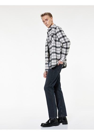 Koton Normal Bel Pamuklu Straight Fit Jean Pantolon - Mark Jean İndigo Stone 7wam40030nd İndigo - Taş Koton Normal Bel Pamuklu Straight Fit Jean Pantolon - Mark Jean İndigo Stone 7wam40030nd İndigo - Taş