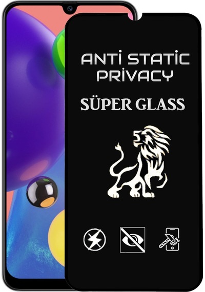 Samsung Galaxy Uyumlu A70s Tam Kaplayan Anti Statik Hayalet Süper Cam Ekran Koruyucu