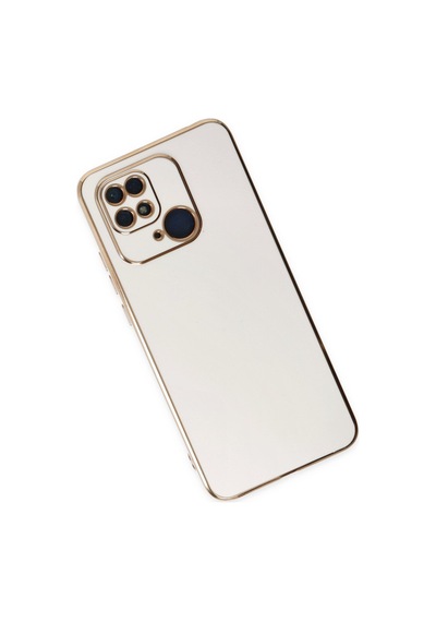Xiaomi Redmi 10c Uyumlu Kılıf Volet Silikon - Beyaz