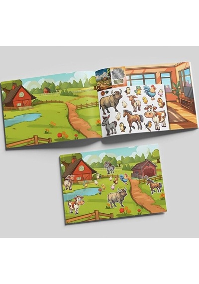 Tekrar Kullanılabilir Sticker Kitabı - Hayvanlar
