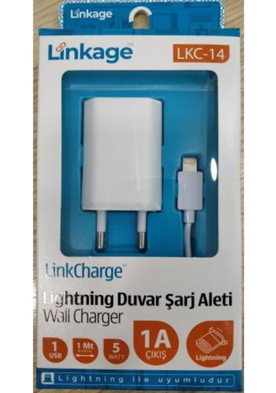 Linkage Lkc-14 Apple Uyumlu iOS Lightning Şarj Aleti Beyaz