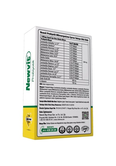 Rc Farma Newvit Probiyotik 30 Kapsül
