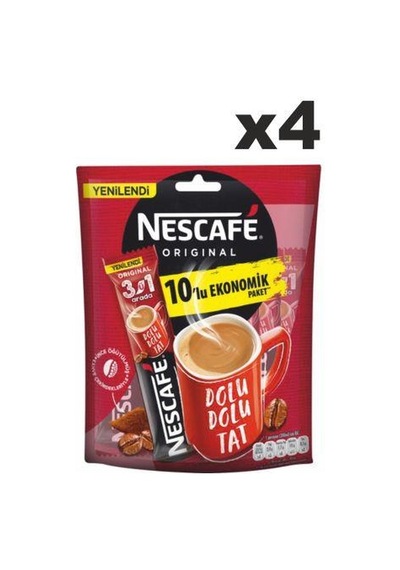 Nescafe 3ü1 Arada 4 Adet 10'lu Paket
