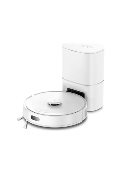 Tapo RV30 Max Plus 5300Pa Robot Süpürge Ve Paspas Lidar+ımu Çift Navigasyon 3l Otomatik Boşaltma Ünitesi Akıllı Temizlik Beyaz