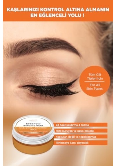 Kaş Sabitleyici Ve Şekillendirici Wax 50 Ml Kolajen, Keratin Ve Biotin Genel