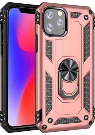 Apple Uyumlu iPhone 11 Pro Kılıf Zore Vega Kapak Rose Gold