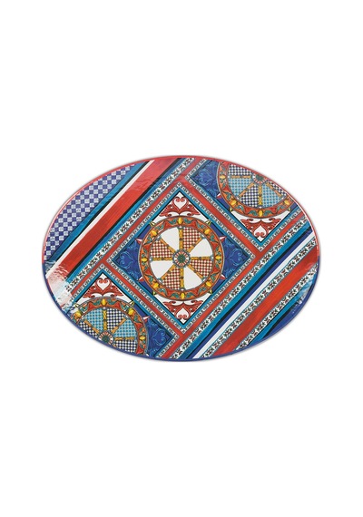 Sole Mio Oval Tabak 49 Cm X 36 Cm Çok Renkli