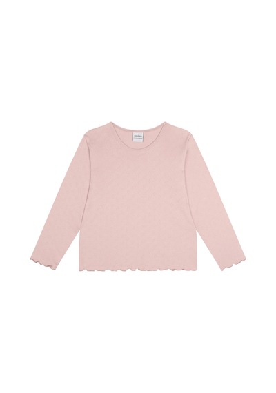 Antebies Kalp Jakar Uzun Kollu Pijama Takımı Pembe