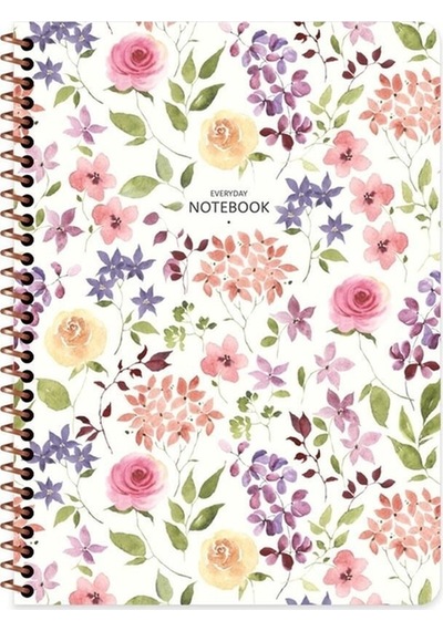 Keskin Color 16.5x22.5 Çizgili Defter Çiçek 80 Yaprak