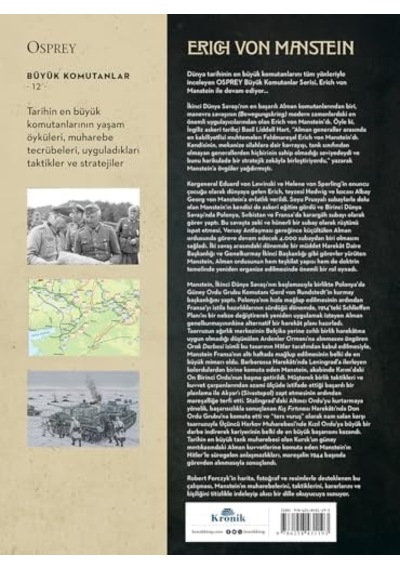 Erich Von Manstein: Osprey Büyük Komutanlar