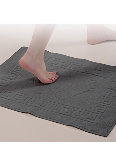 Serra 5 Adet %100 Pamuk En Iyi Emici Ayak Havlusu Konforlu Banyo Paspası 50x70cm Antrasit